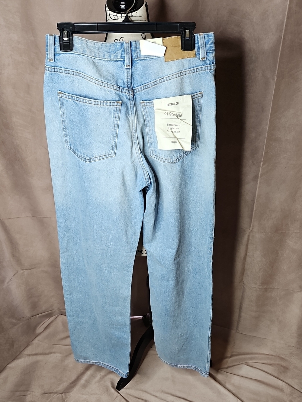 Cotton On 91 Straight Light Wash Jeans Size 26 New with tags - Picture 3 of 8